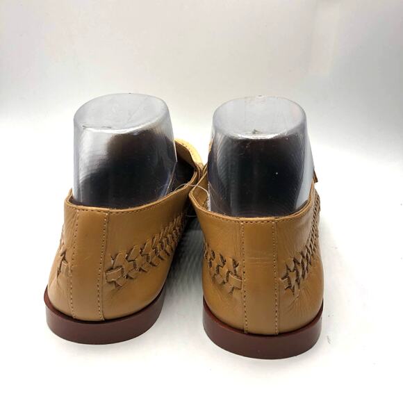 Anthropologie Pilcro Woven Leather Loafers Brown US 7 - Picture 7 of 12